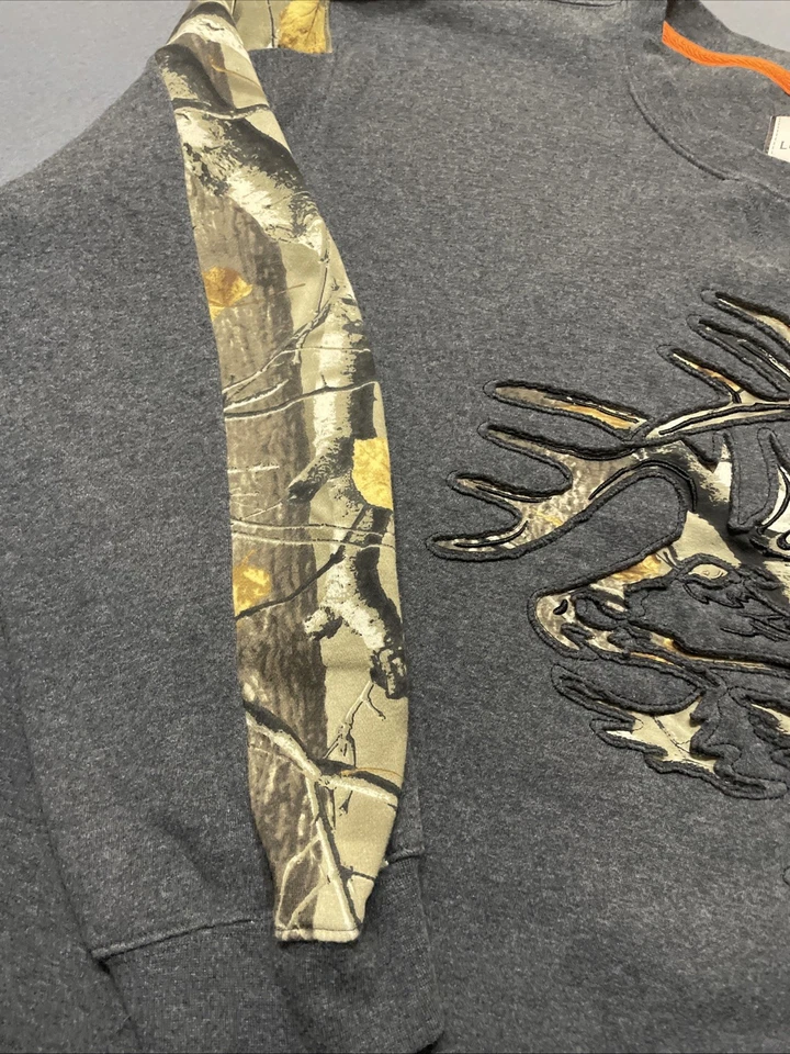 Legendary Whitetails Sweatshirt Mens 5XL Gray/Camo Deer Hunting - Image 3 of 4