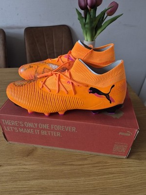 PUMA Men Future 8 Match FG AG Cleats Orange Soccer Football Boot Spike 10859303