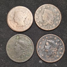 4 gros centimes d'abattage 1817, 1822, 1833, 1843