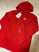 Nike Sportswear Women’s Red Club Fleece Hoodie - Size Small DQ5793-657