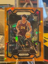 2024 Panini Prizm Draft Picks Basketball Cam Christie-#4 RC Orange Ice Prizm