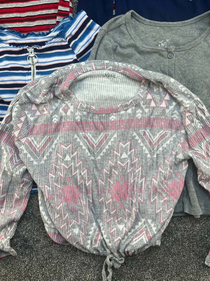 Lote de 5 tops de manga larga Justice Girls tallas 7 Foto 2 de 4