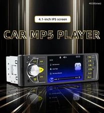 4.1 Inches Car Radio Stereo 1DIN Bluetooth FMB AUX Audio MP5 Player + Camera