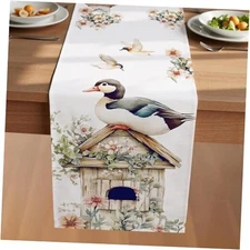 Fall Table Runner withs,Thanksgiving harvests Farmhouse Style Autumn 72 Duck