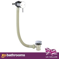Freeflow Bath Filler Overflow Chrome Modern With Waste Plug Bathroom Tap