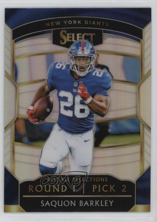 2018 Panini Select Rookie Selections Silver Prizm Saquon Barkley #RS-2 RC uk2
