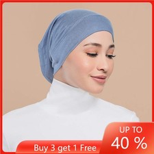 Muslim Women Hijab Tube Cap Inner Hat Underscarf Turban Hair Loss Cap Beanie