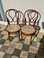 1 paio di sedie originali Thonet n. 20 f. 1890 circa con etichetta e timbro