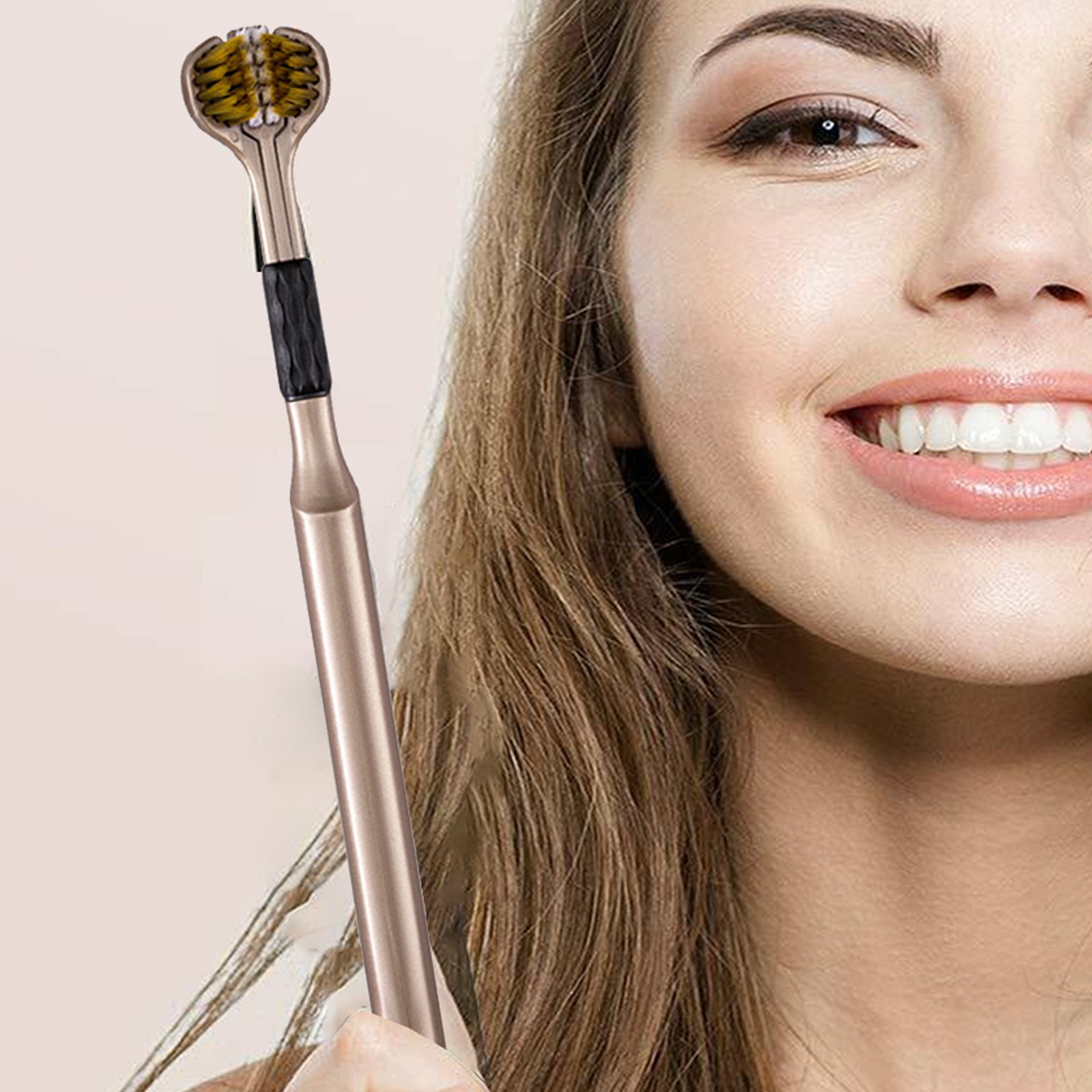 3-Sided Toothbrush Ergonomic Handle Special Needs Soft Bristles Toothbrush