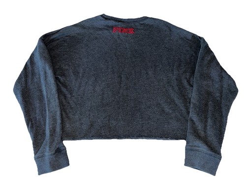 Victorias Secret Pink Oversized Sweater Womens Gray Badgers Casual XS - Bild 4 von 5