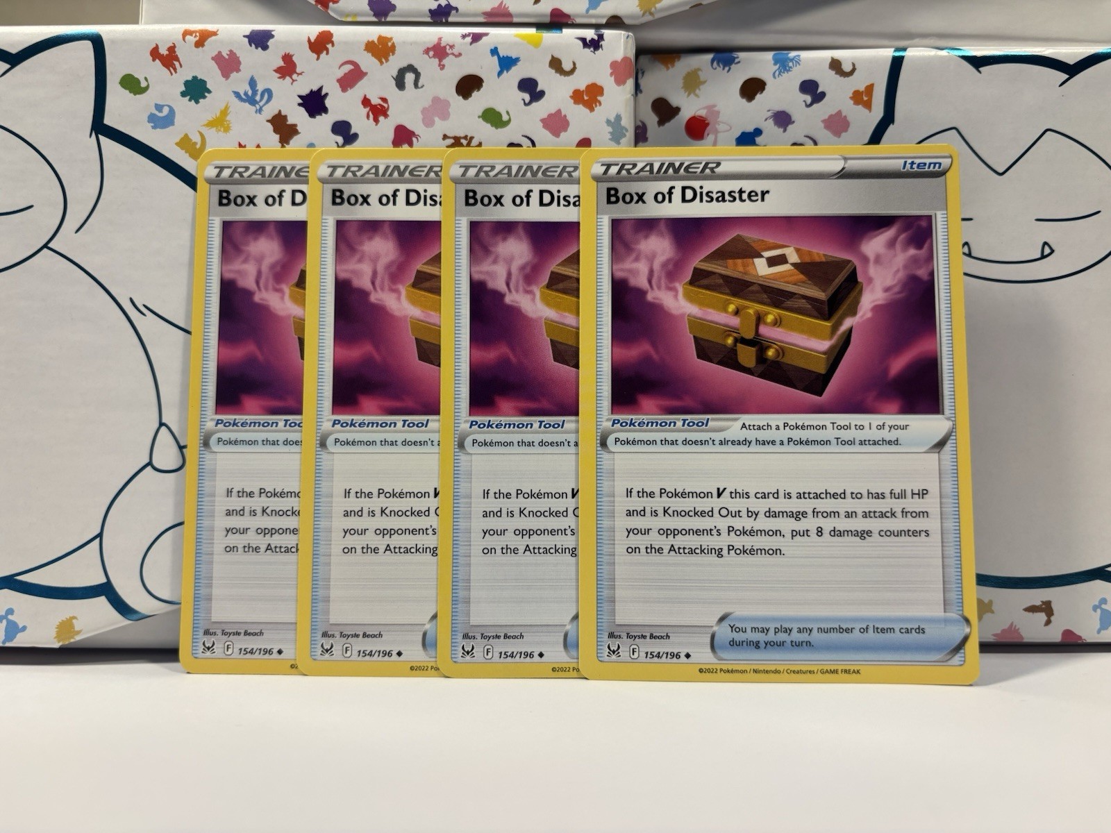 4x Box of Disaster 154/196 x4 - Lost Origin - Pokemon TCG - Playset