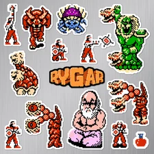 Rygar Magnets Nintendo NES Pixel Art 14 Magnet Pack