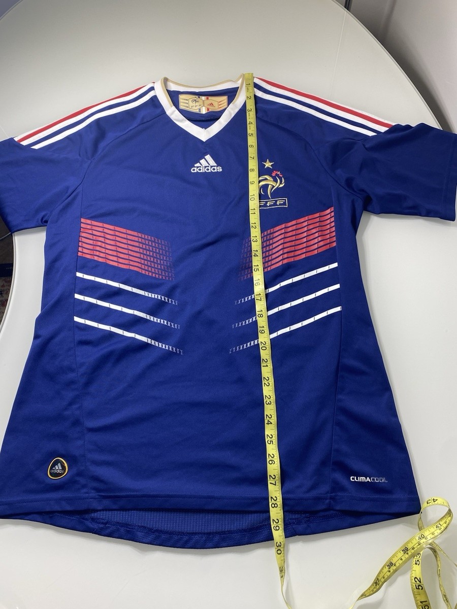France National Team Jersey By Adidas 2009-10 World Cup Blue Home