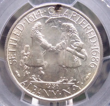 1936 Commemorative *ALBANY* Half Dollar 50c PCGS MS64 #230 Unc BU ECC&C, Inc.