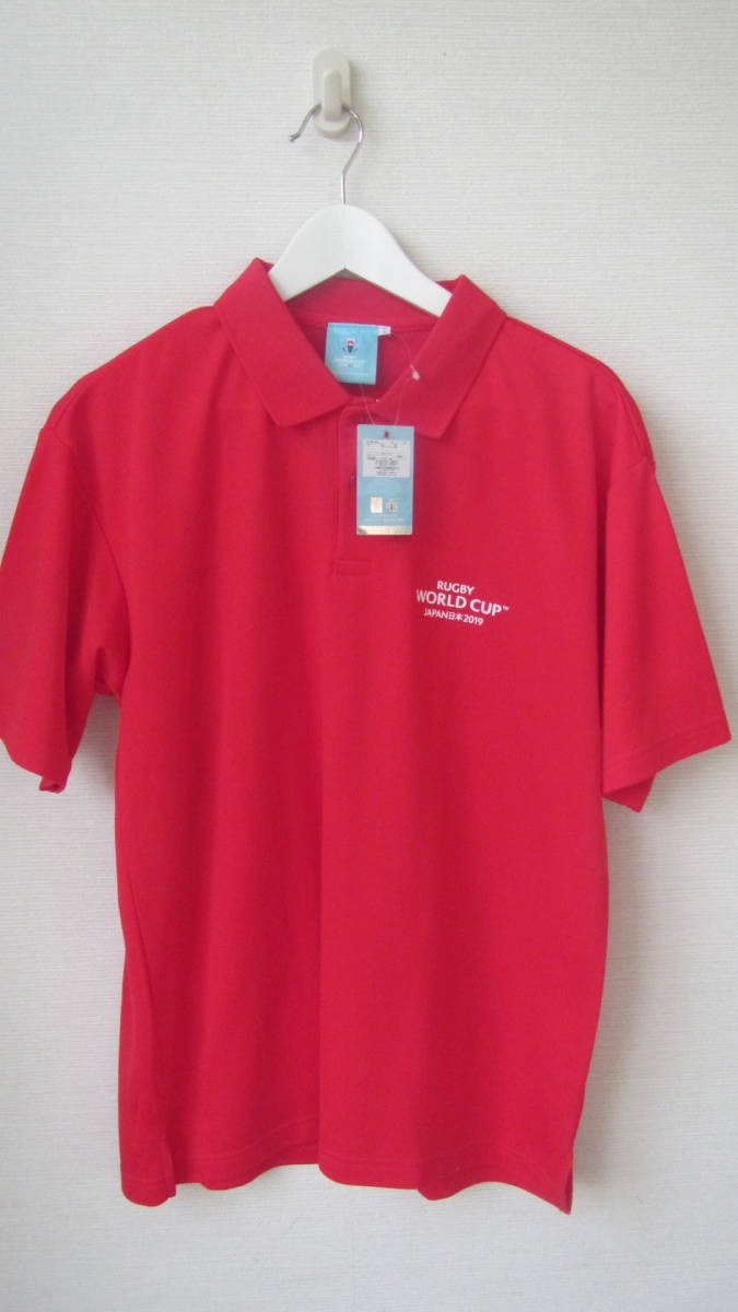Rugby World Cup Japan Official Red Polo Shirt L Size