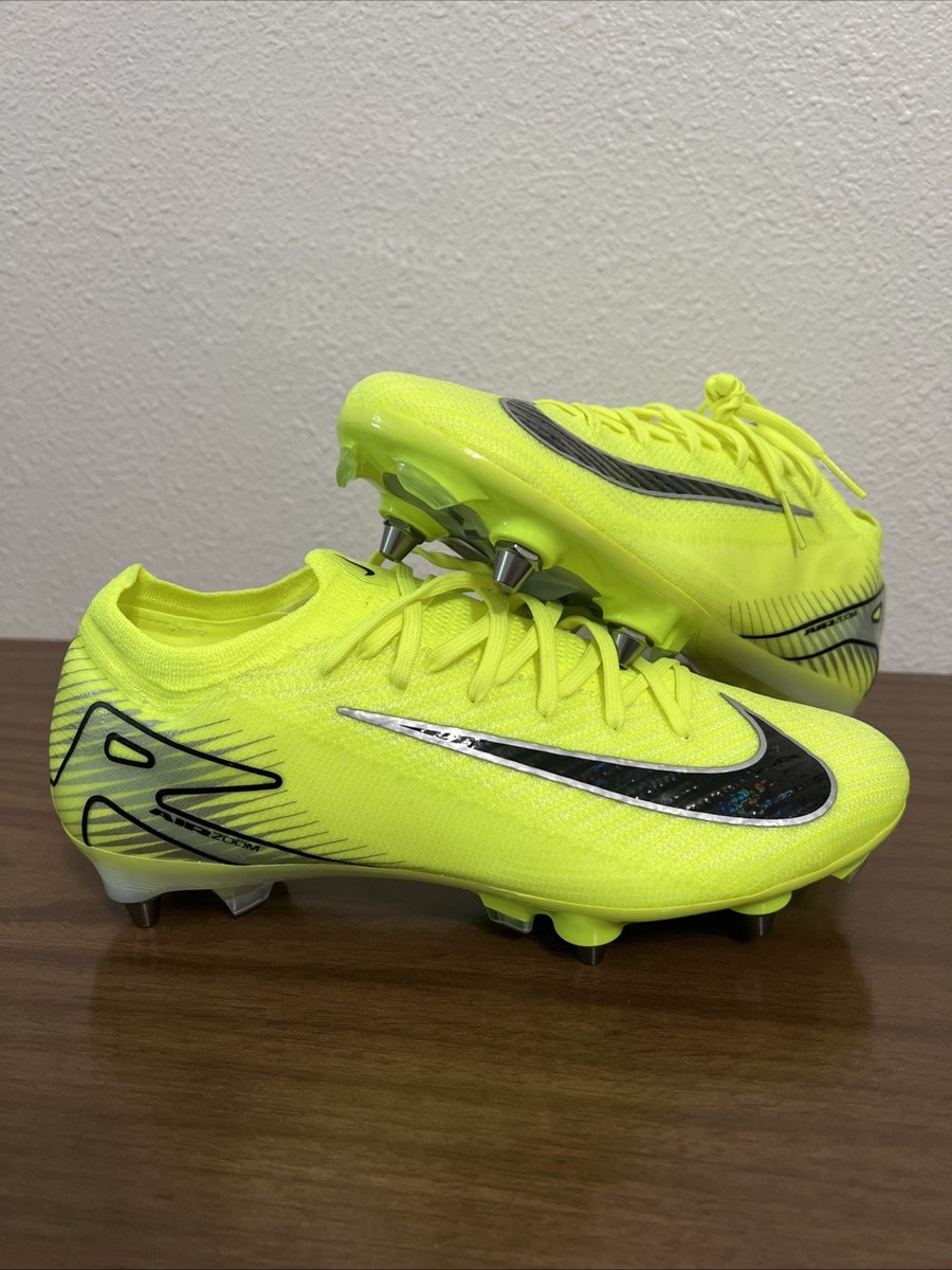 Nike Mercurial Vapor 16 SG-Pro Soccer Cleats Volt Yellow Metal