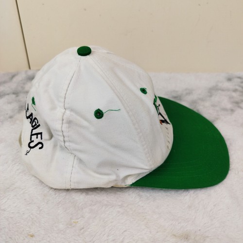 VINTAGE Philadelphia Eagles Hat Cap Snap Back White AMCAP 90s Children's Kids - Picture 3 of 12