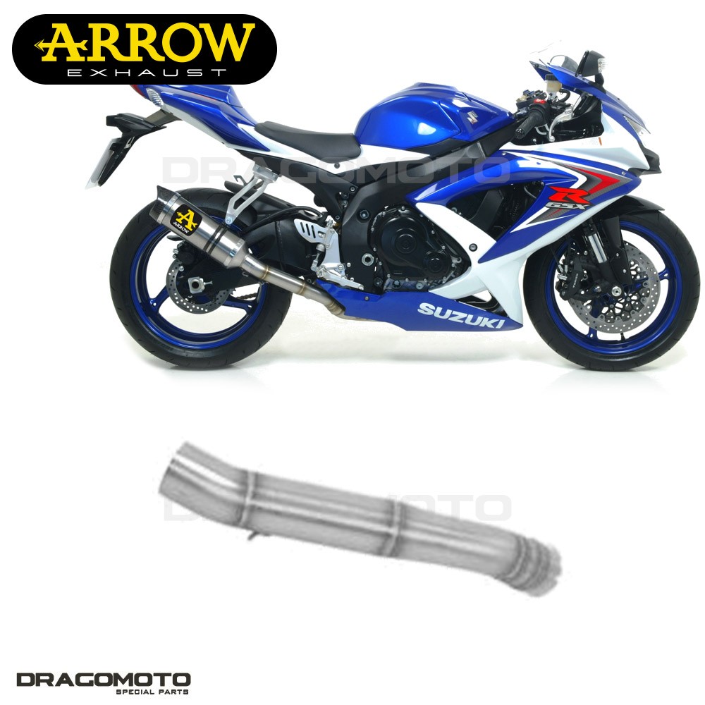 Tube echappement Arrow Thunder Suzuki GSXR 750 de 2010 piece rechange moto
