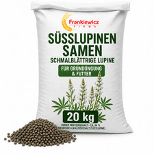 S&uuml;&szlig;lupinen Samen 20kg Schmalbl&auml;ttrige Lupine Gr&uuml;nd&uuml;ngung Futter Lupinen