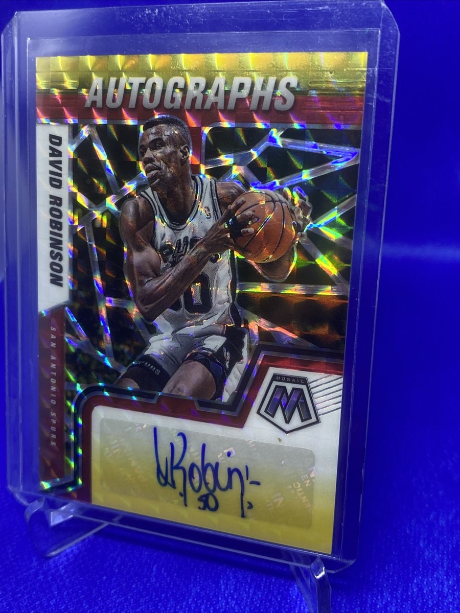 2021-22 Panini Mosaic David Robinson Fusion Red Yellow Choice