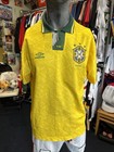 Genuine Vintage Brazil 1991 - 1993 Home Shirt Umbro Mens Large Vgc 