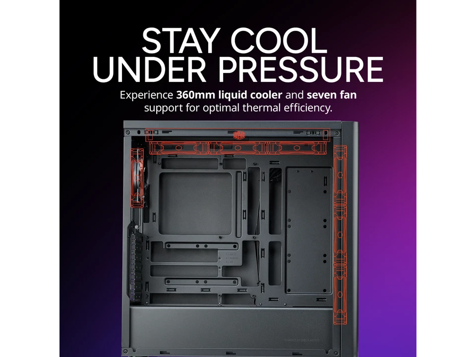 Cooler Master Elite 502 ATX High Airflow Minimalist PC Case, 410mm GPU Max, - Image 4 of 4