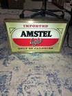 Amstel Light Neon Lighted Beer Sign Standing Lamp Bar 13x7x3 Vintage