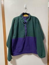 Gap M Vintage Color Block Artic Fleece Quart Zip Pull Over