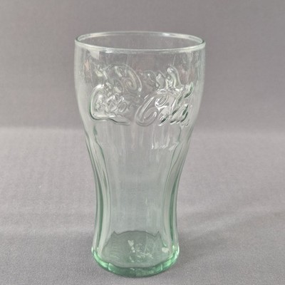 Original Coca Cola Gläser - Georgia Green Contour Glas Coke geprägt 16oz