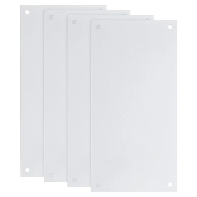 4 Pièces pour Signe Métal Blanc, 7.9x3.9" Sublimation Vide (0.04" Épaisseur) - Photo 1/4