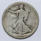1917-S 50c Walking Liberty Silver Half Dollar - RAW - Reverse MM - Lowball