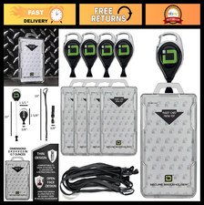 Secure Badge Holder with Lanyard  Retractable Reel - 2 Card ID Holder, Clear 5-