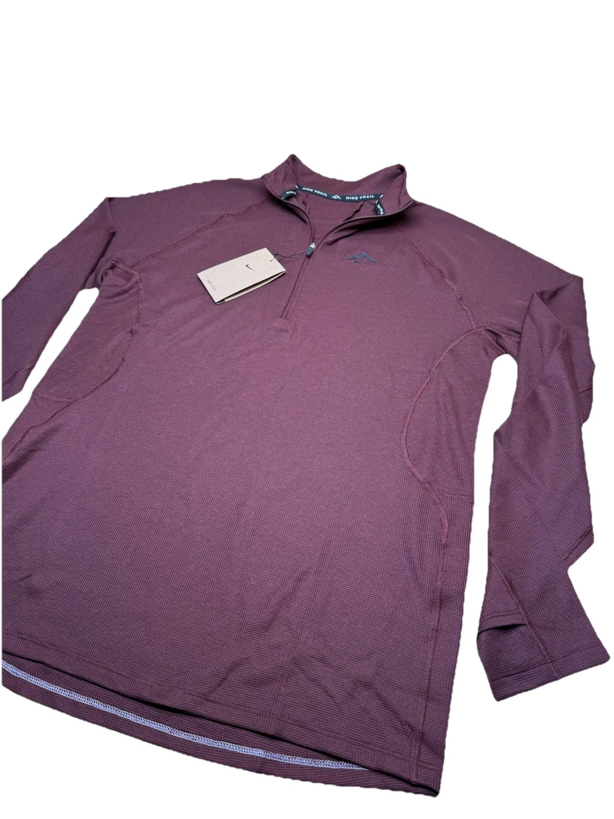 Nike Trail Dri-Fit Wool Blend 1/2 Zip Mid Layer Running Shirt (FV9994-652) Sz S