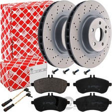 FEBI BREMSSCHEIBEN 295mm+BEL&Auml;GE VORNE passend f&uuml;r MERCEDES W204 m.SPORTPAKET