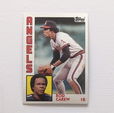 Topps 1984 Rod Carew #600 Los Angeles Angels Baseball Card Base Set MLB
