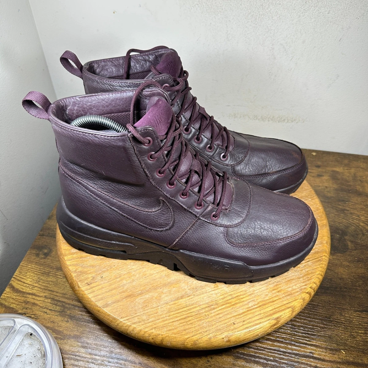 Nike Manoa Leather Night Maroon Mens 11 Leather Boots 916816-601 Burgundy Nike Manoa Leather  main image 2