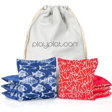 Play Platoon Professional Cornhole Bags - Set of 8 Regulation All Weather Double