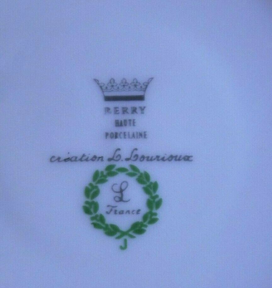 Berry haute porcelaine creation lourioux plate, plateaux, made in