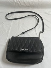 Nine West Rutledge Mini Flap Crossbody Bag Purse Black One Size