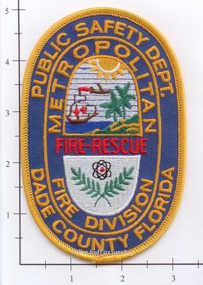 Florida - Dade County Metropolitan Fire Division FL Fire Dept Patch