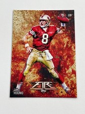 2014 Topps Fire Football #36 - Steve Young - San Francisco 49ers