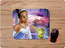 PRINCESS TIANA & FROG CUSTOM MOUSE PAD DESK MAT HOME SCHOOL OFFICE GIFT D2
