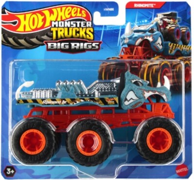 RHINOMITE - Big Rigs Monster Trucks Hot Wheels Mattel Auto Die-cast 1:64