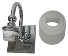 Park Harbor PHVL2121PC Antonia 11" Tall Single Light Bathroom in Chrome Finish