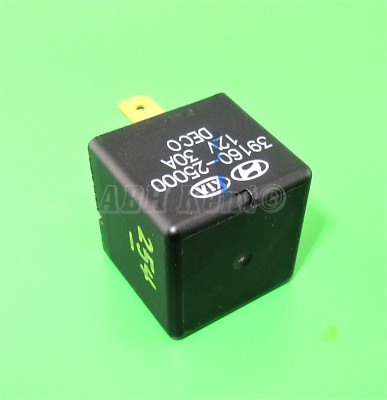 254-Hyundai & Kia (00-16) Mehrzweck 5-Pin Schwarz Relais Deko 39160-25000 DC12V