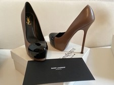 SCARPE DÉCOLLETÉ ORIGINALI YSL YVES SAINT LAURENT Tribute Plateau numero 39,5 come nuove