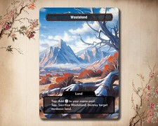 Wasteland - MTG Custom Card - Alter Magic: The Gathering Card Full Art