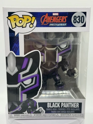 Funko Pop! Marvel Avengers Mech Strike BLACK PANTHER #830 Bobble-head Vinyl