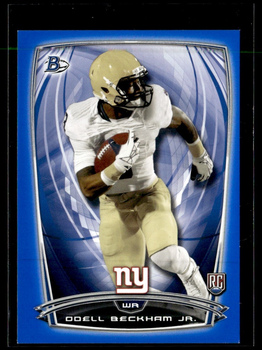 2014 Bowman Rookies Blue Odell Beckham Jr. Rookie 198/499 New York