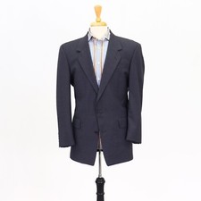 Karl Lagerfeld 40R Gray Sport Coat Blazer Jacket Check 2B Wool